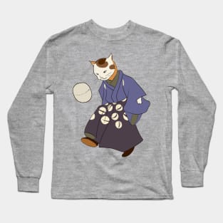 Kuniyoshi's 'Fashionable Cat Juggler with a Ball' Long Sleeve T-Shirt